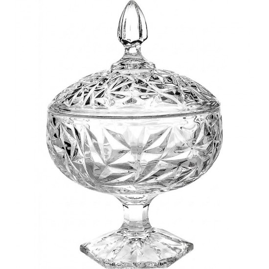 Bomboniere 24cm por 16,5cm cm Pé em Cristal Ecológico